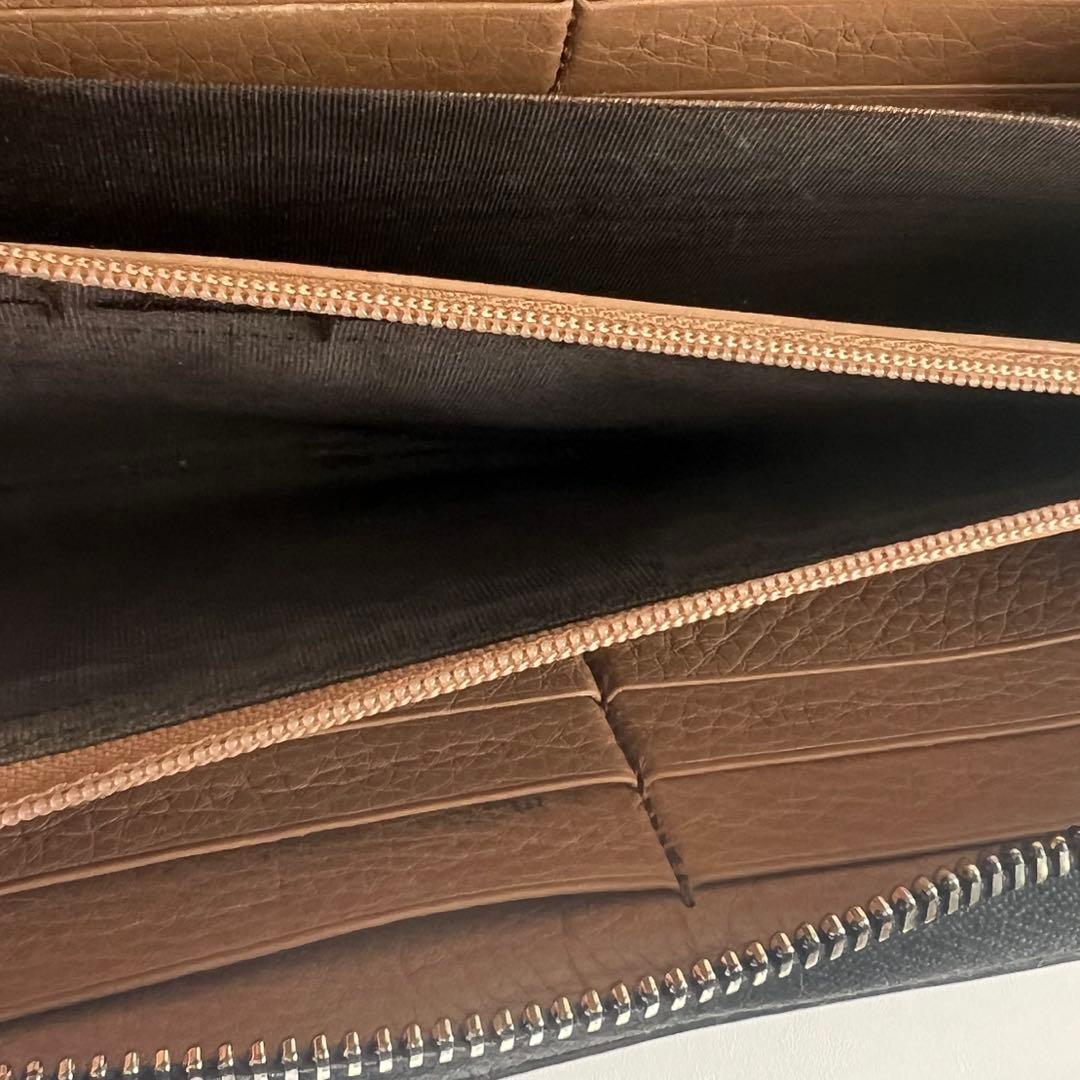 34 美品 GUCCI グッチ SOHO 長財布 ラウンドファスナー