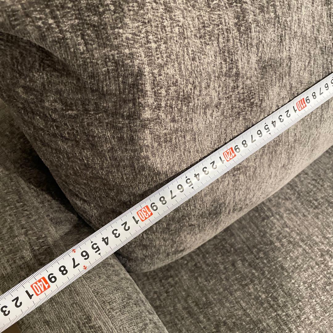 緊急値下げ！！モダンデコ　グレー ファブリックソファ