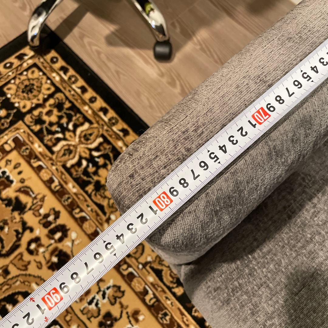 緊急値下げ！！モダンデコ　グレー ファブリックソファ