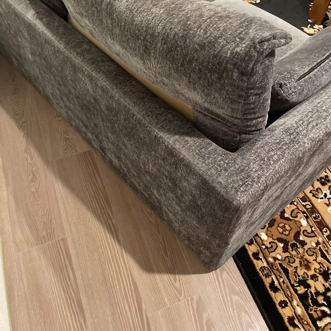 緊急値下げ！！モダンデコ　グレー ファブリックソファ