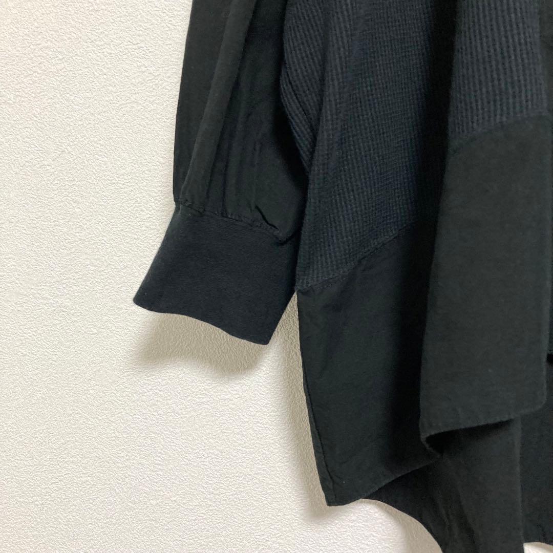 2025AW✨ カレンソロジー ＜&RC＞ワッフルヘンリープルオーバー　黒　F