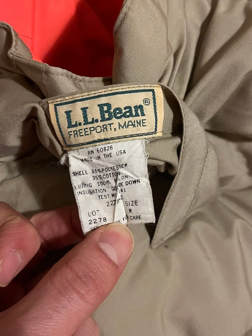 ＫS L.L.Bean ハンティング用リバーシブル　ダウンベスト　USA製