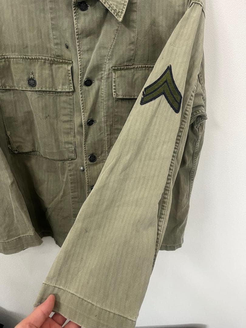 USARMY アメリカ軍 ヘリンボーン 13スター HBT ユーティリティシャツ