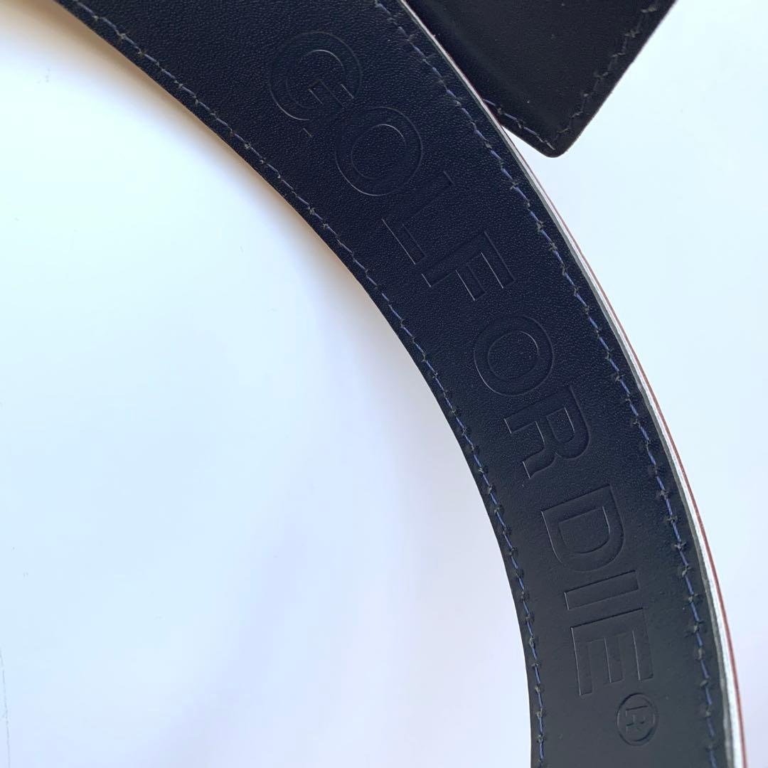 マークアンドロナ MARK＆LONA スカルバックル レザーベルト ゴルフ