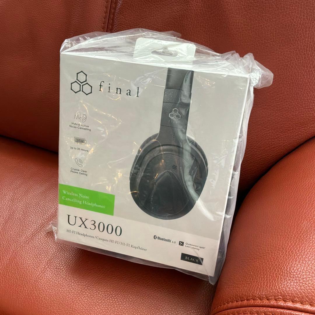 新品未開封 final UX3000 ブラック ワイヤレスヘッドフォン