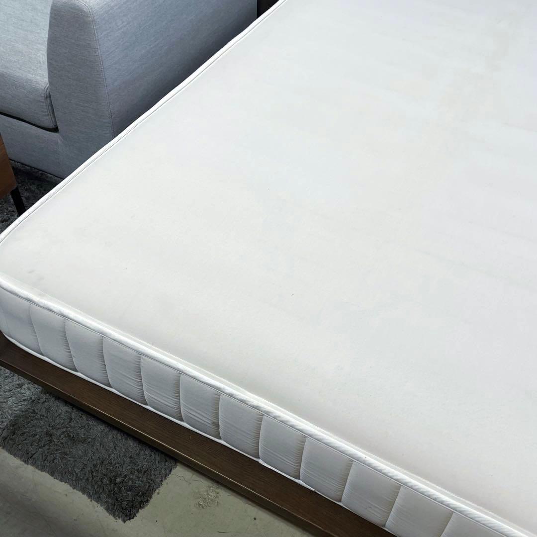 【無印良品】MUJI マットレス　ベッド　セミダブル　フレーム付き　足付き