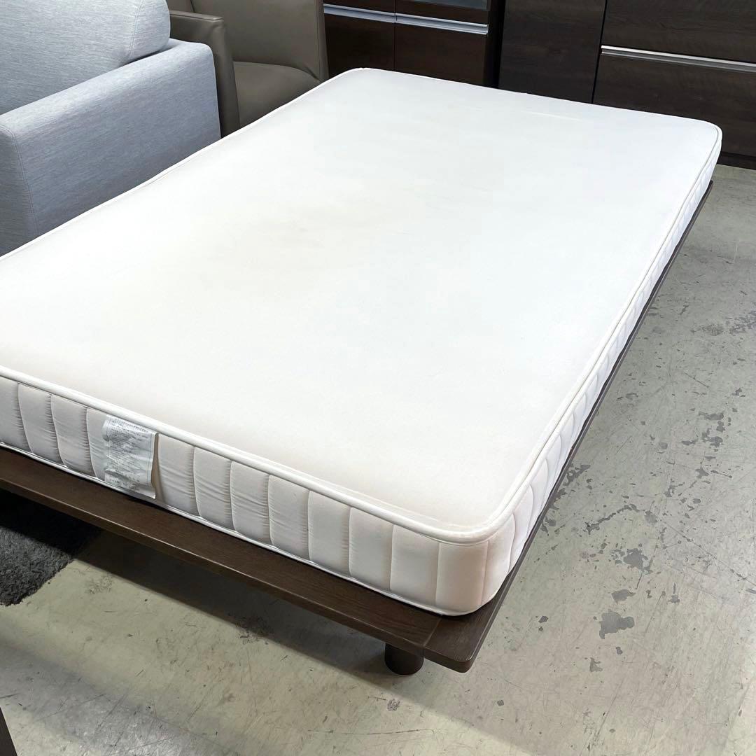 【無印良品】MUJI マットレス　ベッド　セミダブル　フレーム付き　足付き