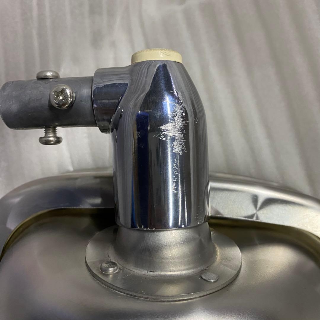 0661 6mm丸棒付き★ステンレス製 五光ミラー ウロコ柄(上)