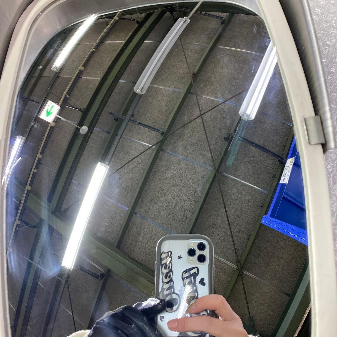 0661 6mm丸棒付き★ステンレス製 五光ミラー ウロコ柄(上)