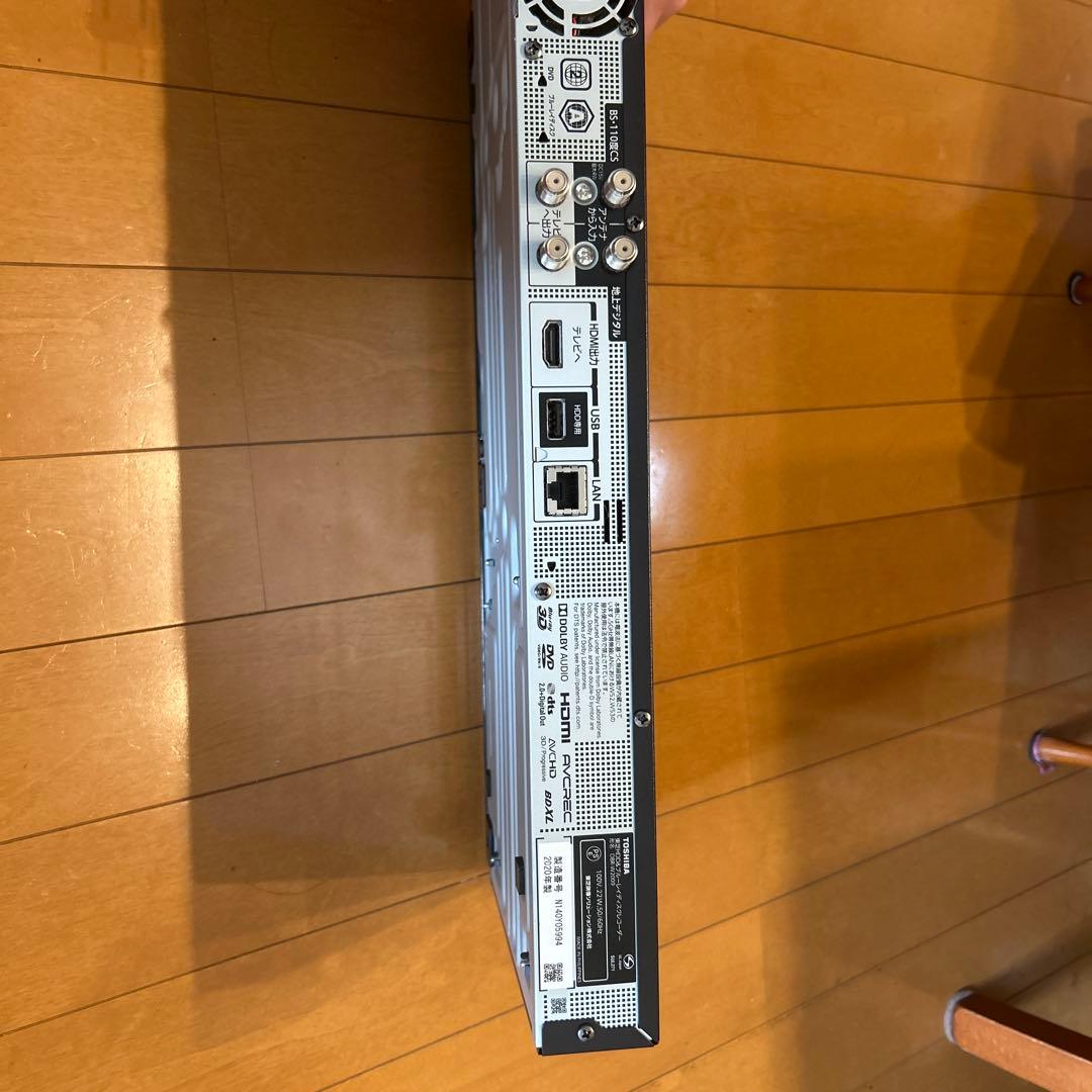 TOSHIBA レコーダー　DBR-W2009 2020年製