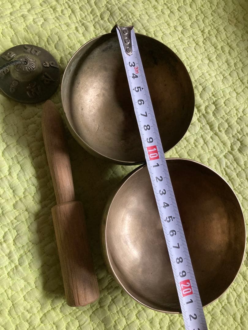 シンギングボウル2個とティンシャのセット