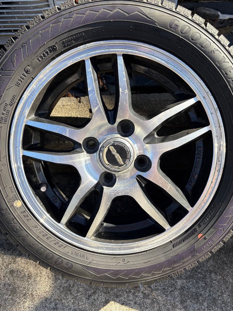 ramrod2　ＧＹ　スタッドレスアルミセット　155/65R14 ２本①