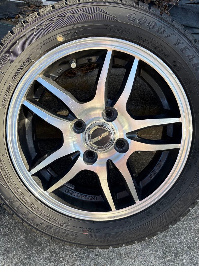 ramrod2　ＧＹ　スタッドレスアルミセット　155/65R14 ２本①