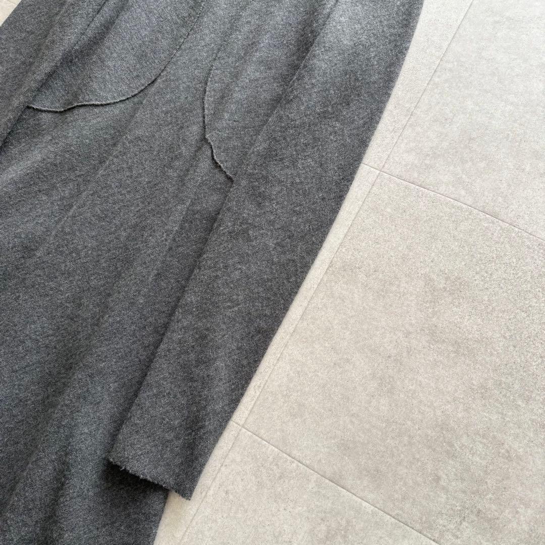 ボッテガヴェネタ　ロングワンピース　カシミヤ混　グレー　40　イタリア製