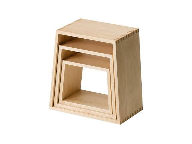 旭川家具 MUKU工芸 ST-03 ネストツール 無垢