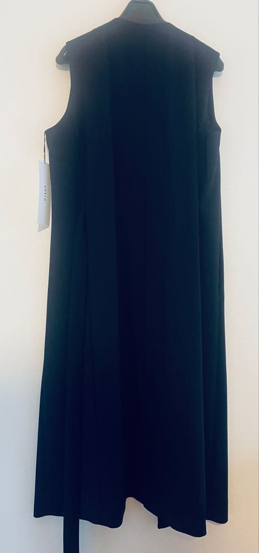 SOEJU ウールライクロングジレ　ネイビー