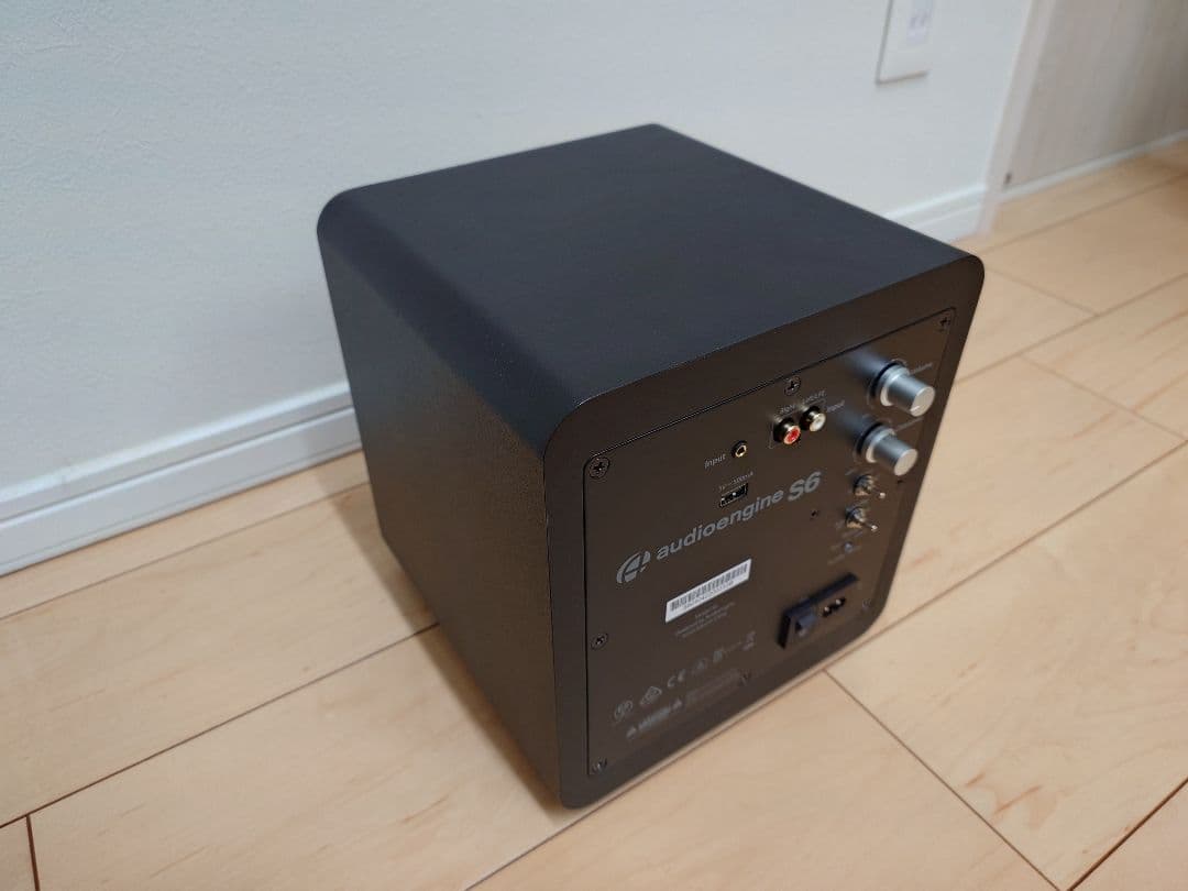 audioengine S6 サブウーファー ブラック
