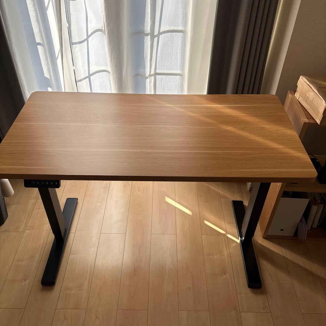 FLEXISPOT 電動式スタンディングデスク 幅120×奥行60,メモリ機能付