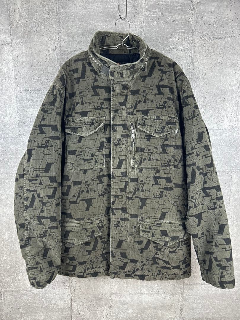 【OLD STUSSY】corduroy military jacket 90s