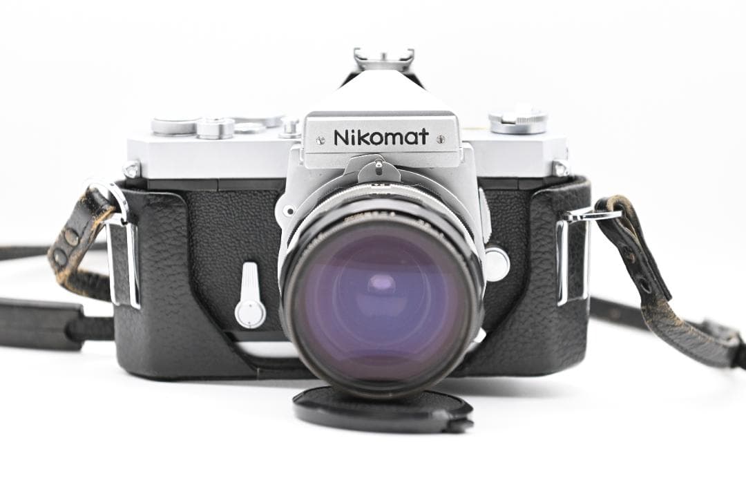 Nikomat フィルム一眼レフカメラ 28/3.5レンズ&レザーカバー付き
