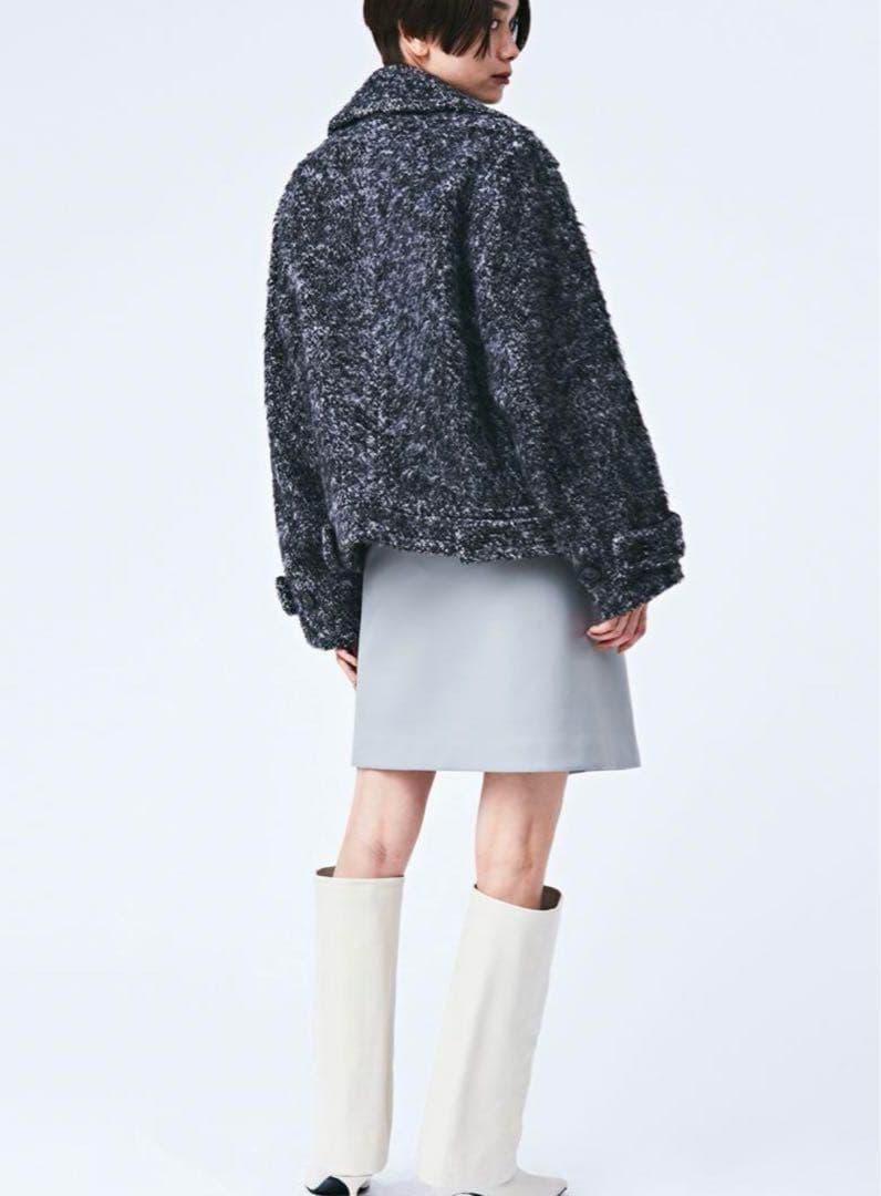 極美品 スタニングルアー ループシャギーショートコート