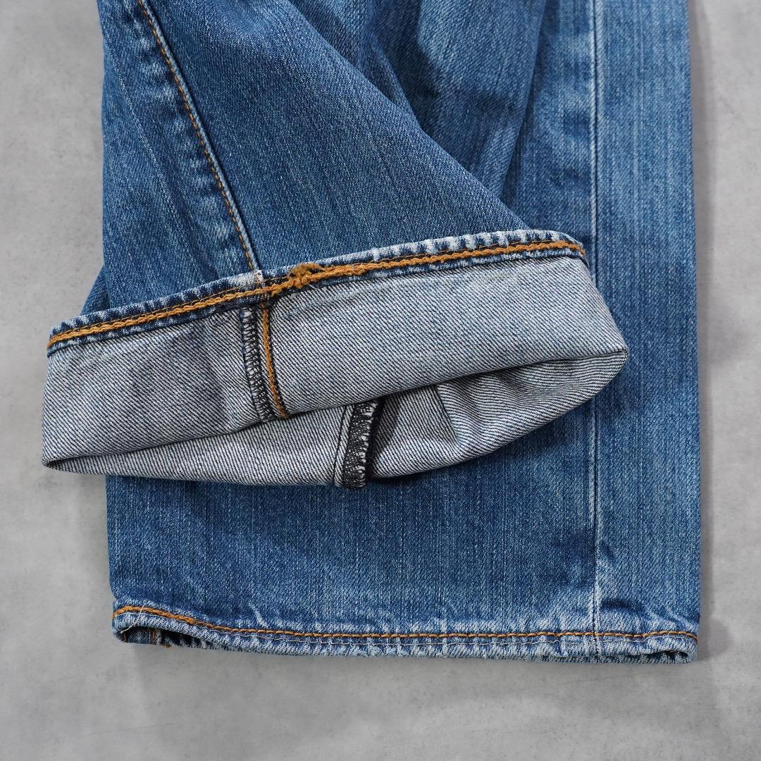 リーバイス501 Levis W33 ハチノス 青 ヒゲ 古着 17920