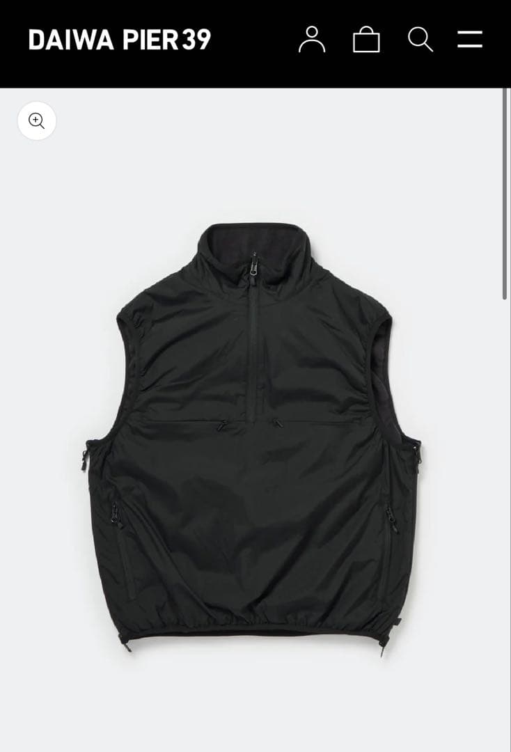 【完売品】TECH REVERSIBLE PULLOVER PUFF VEST