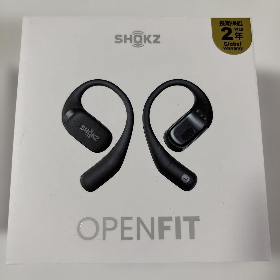 SHOKZ OPENFIT ブラック ワイヤレスイヤフォン