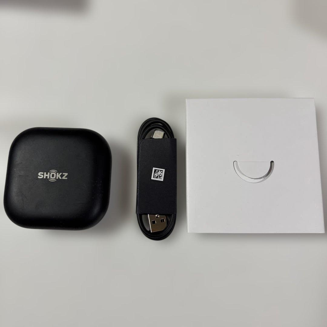 SHOKZ OPENFIT ブラック ワイヤレスイヤフォン