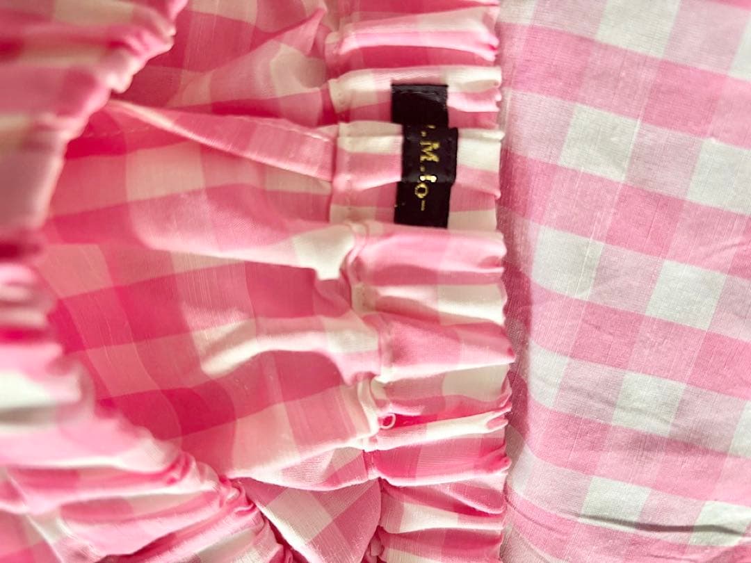 【美品】オールドマンズテーラー　リラックスギンガムチェック　イージーパンツ