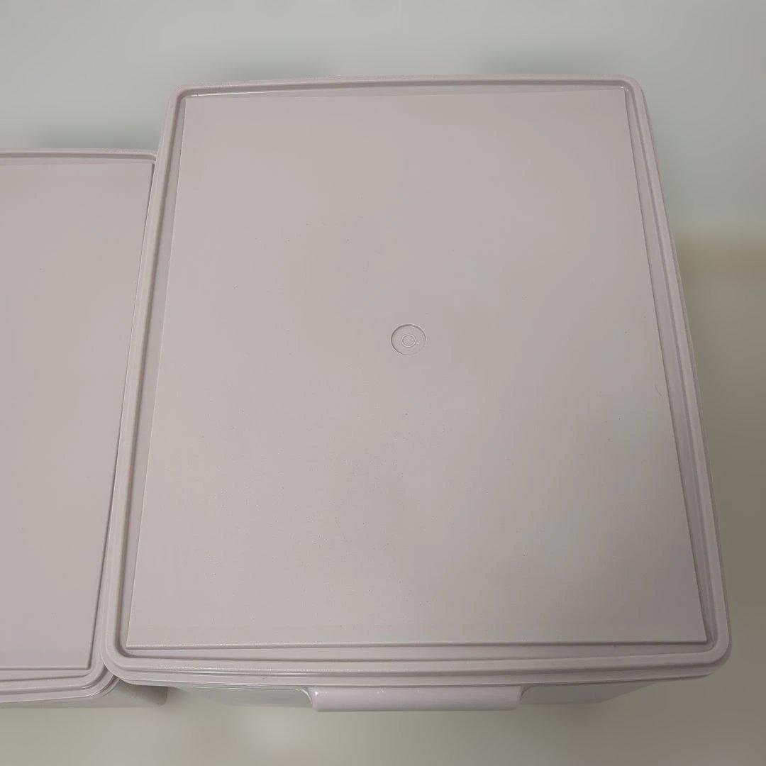【2個セット】タッパーウェア　保存容器　衣類収納　ピンク