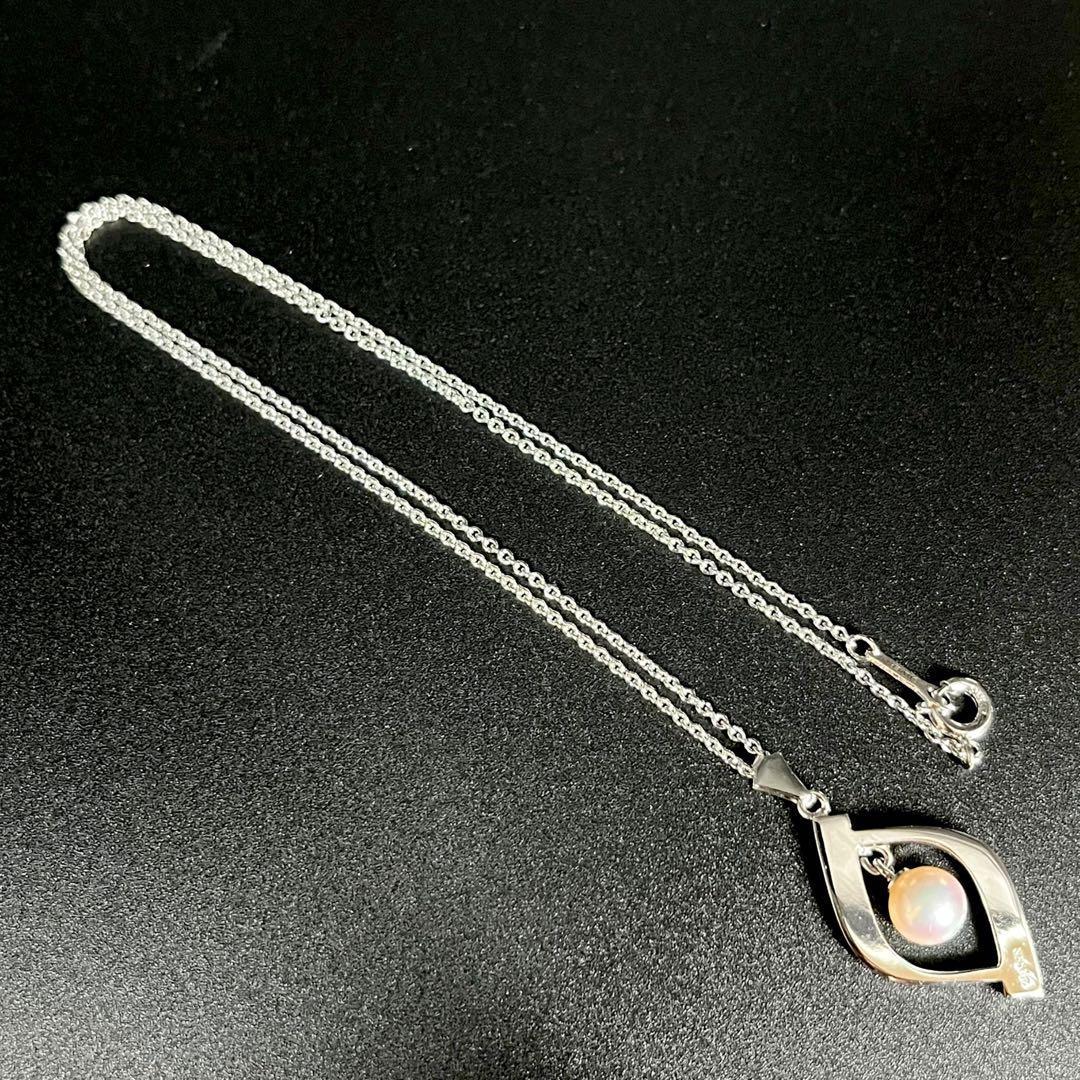 極美品✨ MIKIMOTO パール 6.9mm ネックレス　本真珠　シルバー