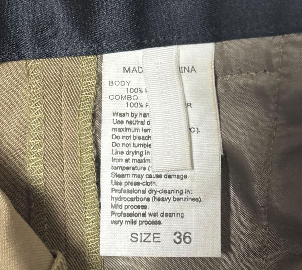 アダムエロペ【36】ワイドパンツ バイカラーベルトドレスパンツ