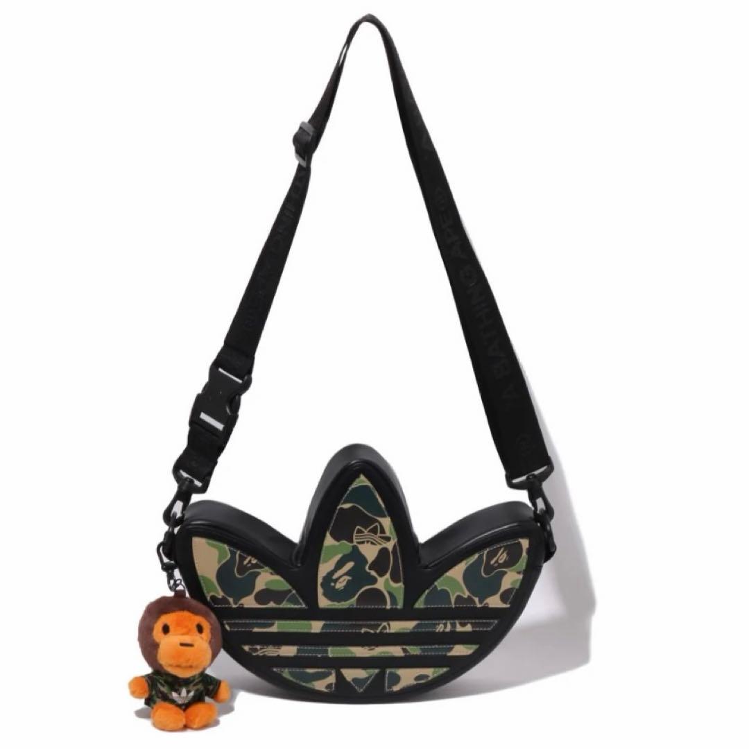 BAPE ADIDAS CAMO TREFOIL SHOULDER BAG ★