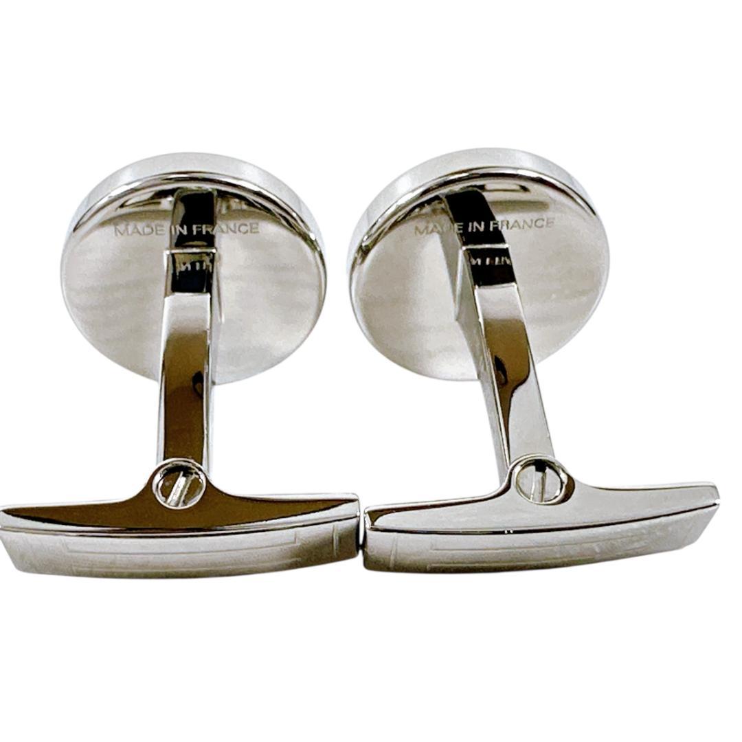 HERMES エルメス カフリンクス カフス リコル 2 ブラック シルバー