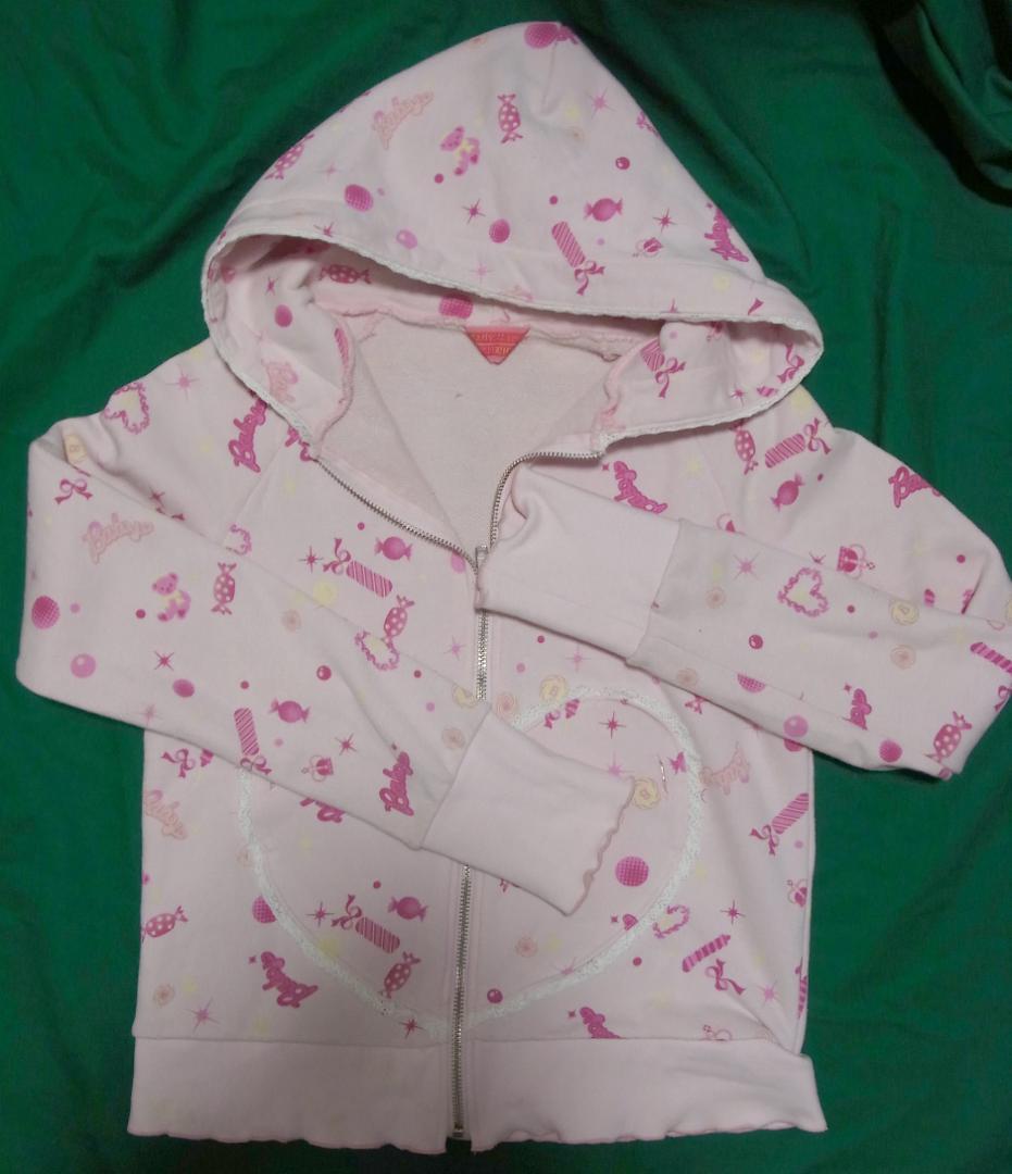 candyパーカー ピンク ベイビーザスターズシャインブライト