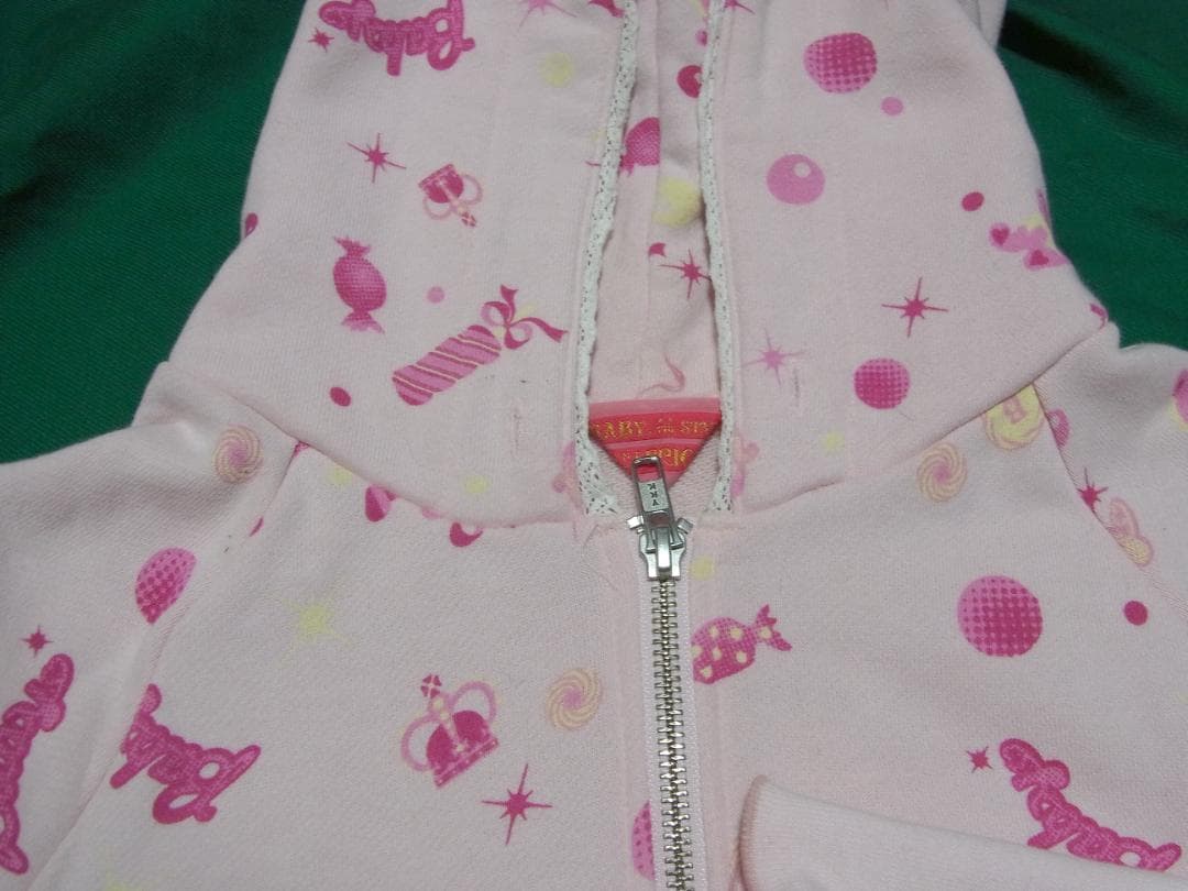 candyパーカー ピンク ベイビーザスターズシャインブライト