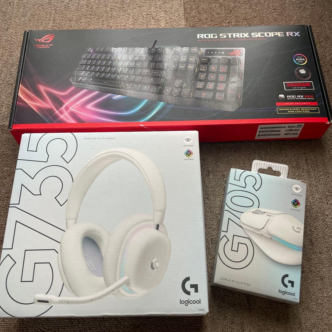 ASUS・Logicool ゲーミング3点セット オマケ付き
