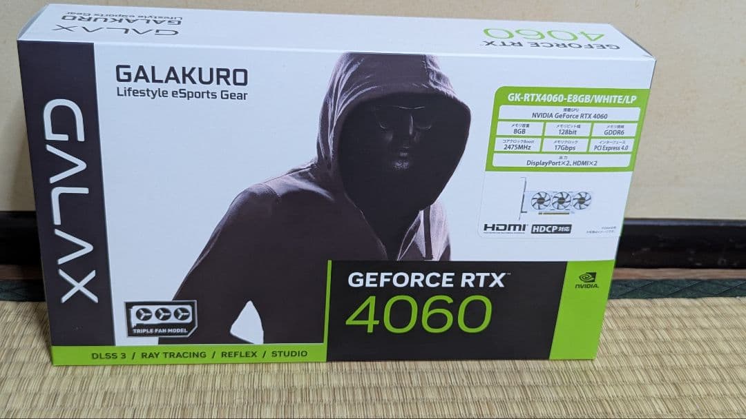 グラフィックボード・グラボ・ビデオカード GALAKURO GEFORCE RTX 4060 8GB