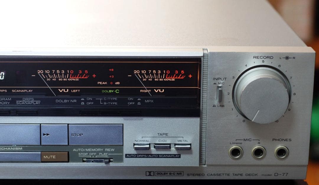 ★☆Lo-D ローディー/ 日立 カセットデッキ D-77 整備品☆★