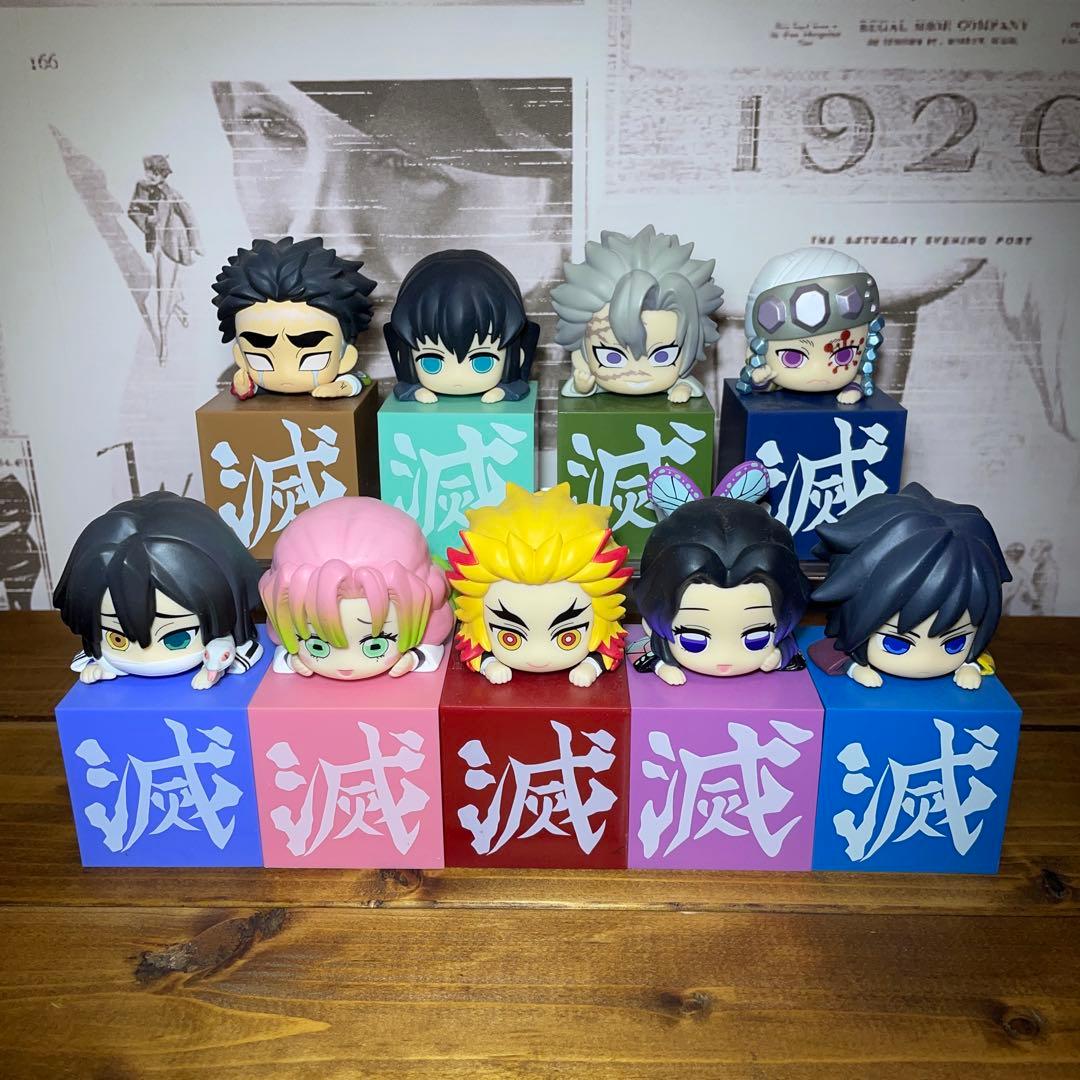 鬼滅の刃 ひっかけフィギュア 柱 9体セット まとめ売り 冨岡義勇 時透無一郎