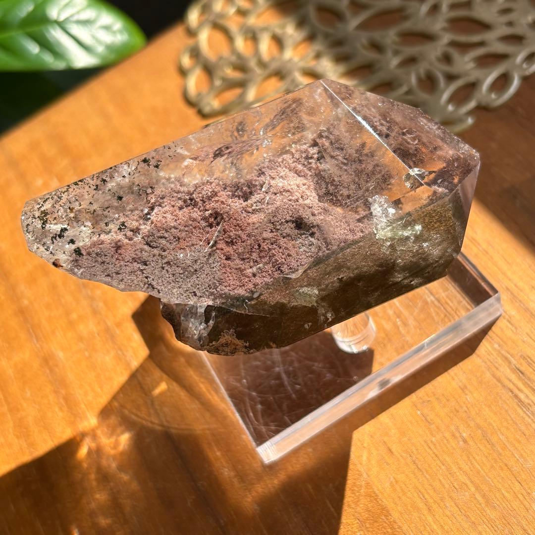 天然石 ガーデンクォーツ フリーフォーム置物166g