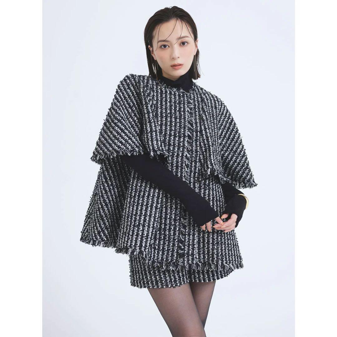 anuans ツイードショートパンツ