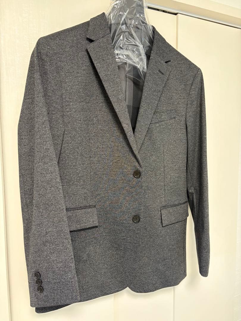 【定価55,000円】BLACK LABEL グレー ビジネスジャケット LL