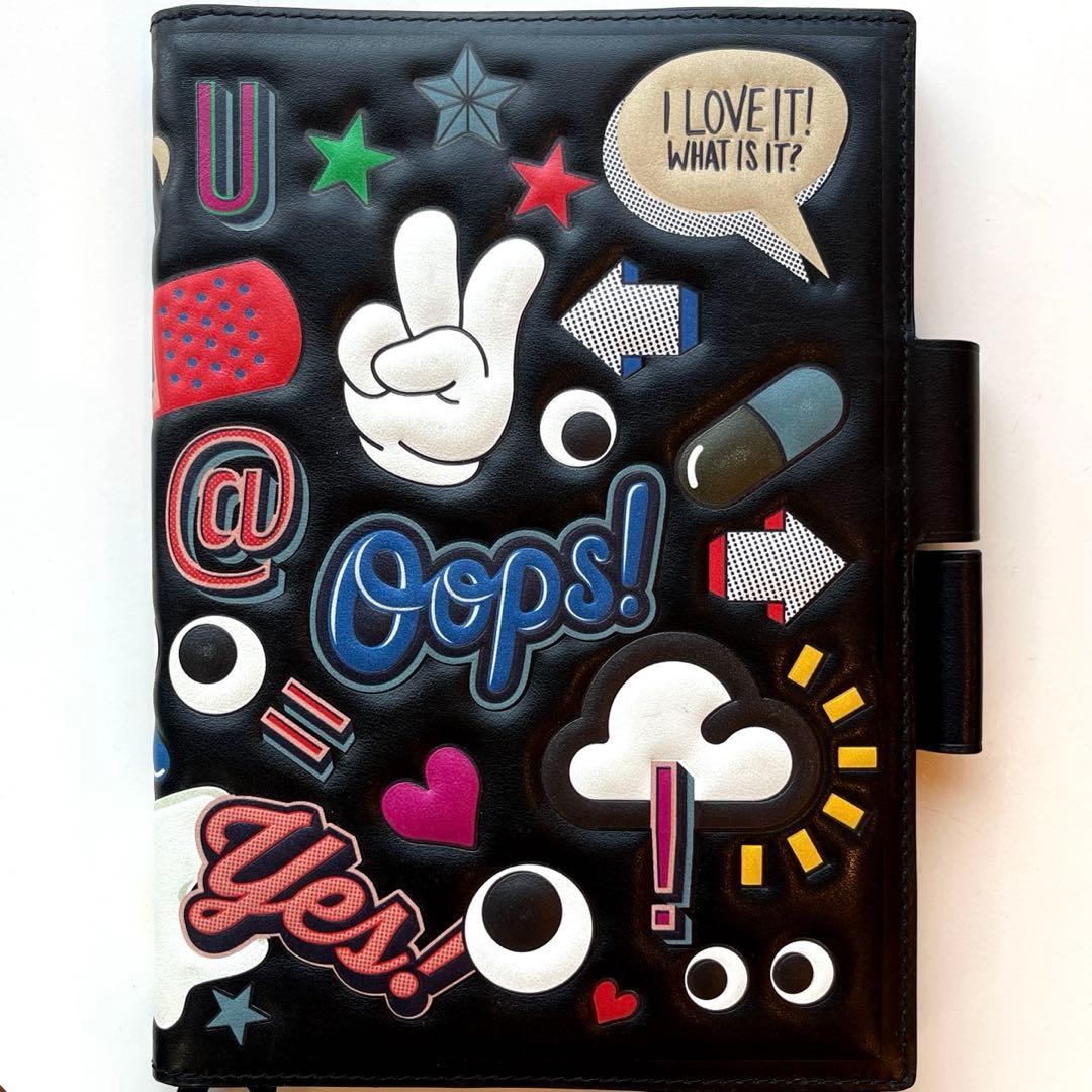 ◆Anya Hindmarch◆A5 オールオーバーステッカー 手帳カバー