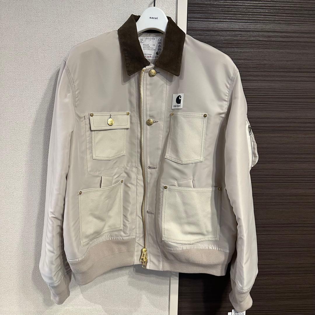【最安値】sacai Carhartt Duck Blouson アイボリー