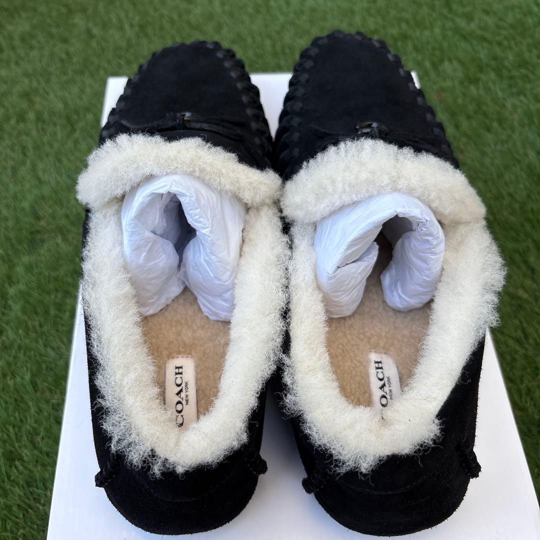 ▪️COACH デッキシューズ　モカシンシューズ　ブラック　29センチ　新品