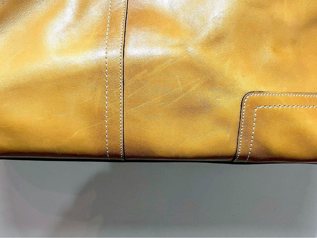 Coach コーチ オールレザーショルダー トートバッグ　旅行カバン