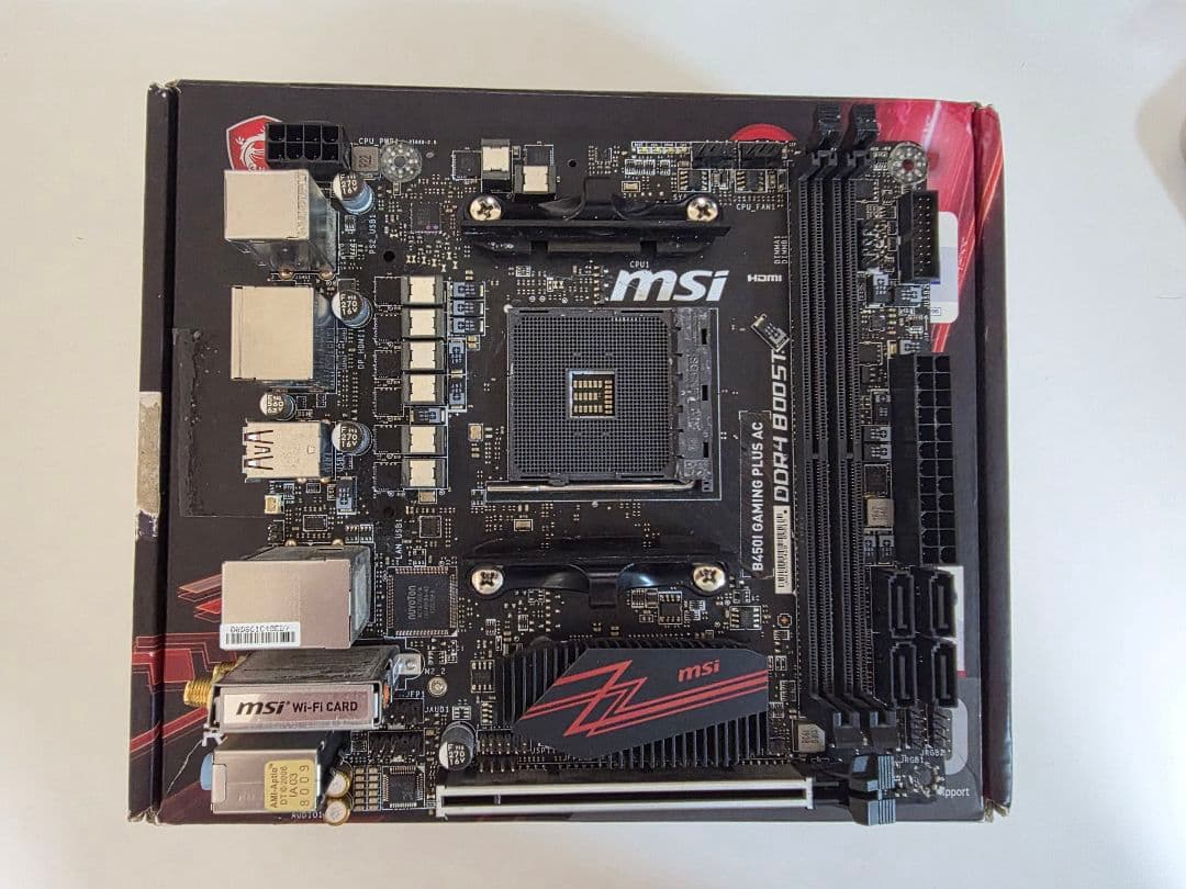 MSI B450I GAMING PLUS AC itx マザーボード