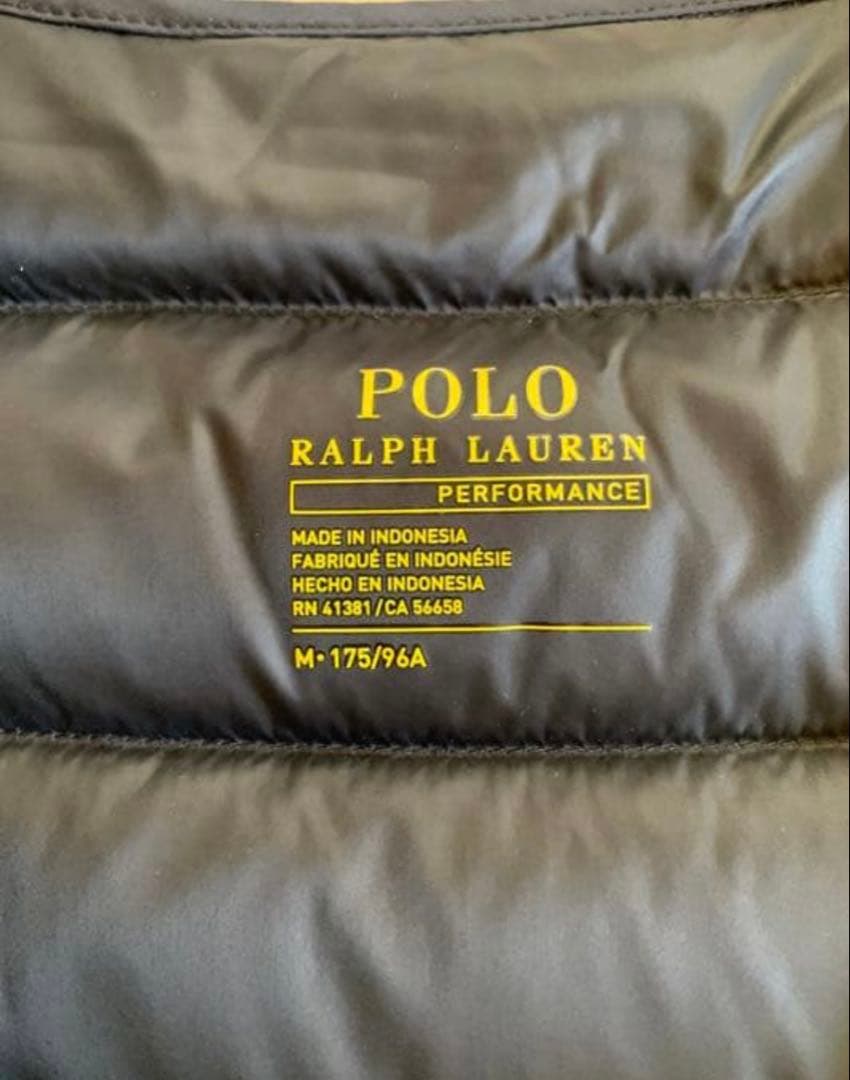 値下げ　極美品　POLO RALPH LAUREN ブラック ダウンベスト M